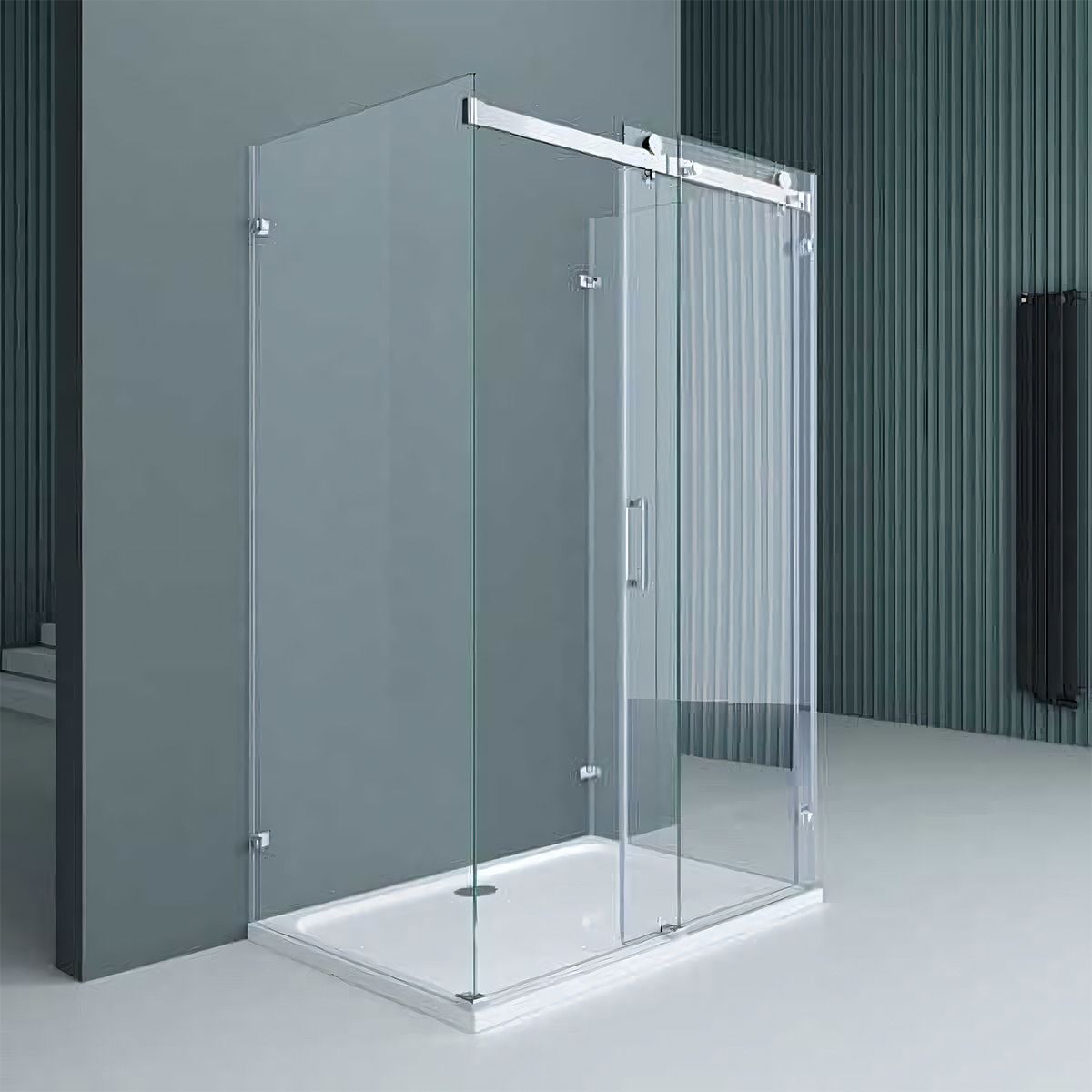 Cabina de dus, 3 laturi, Usa Glisanta, Sticla 8 mm, Tratament Nano, Dimensiuni la alegere, EGO-17-2U