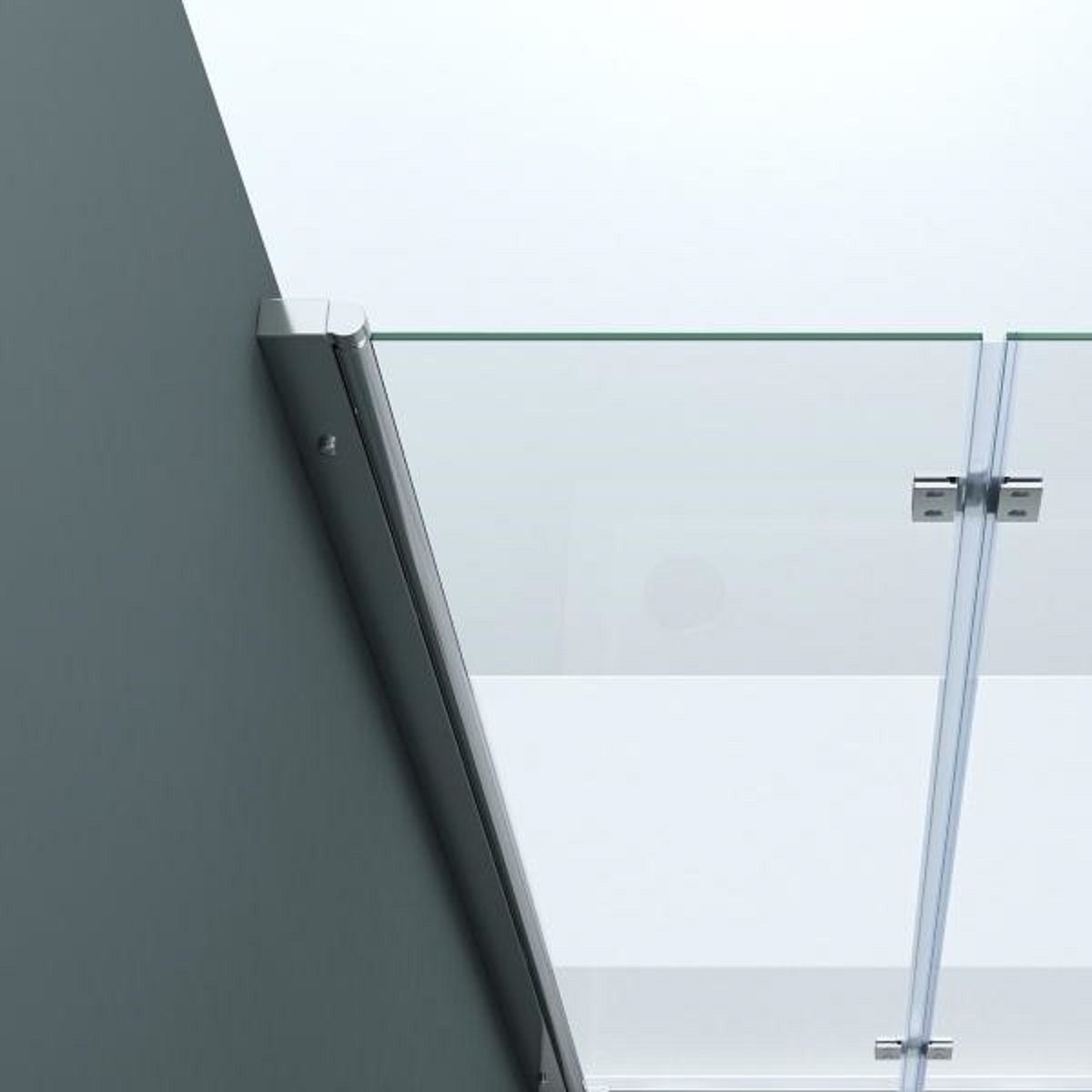 Cabina EGO-26, Usi Pliabile, sticla securizata 6mm, Sablata Partial, Dimensiuni la alegere