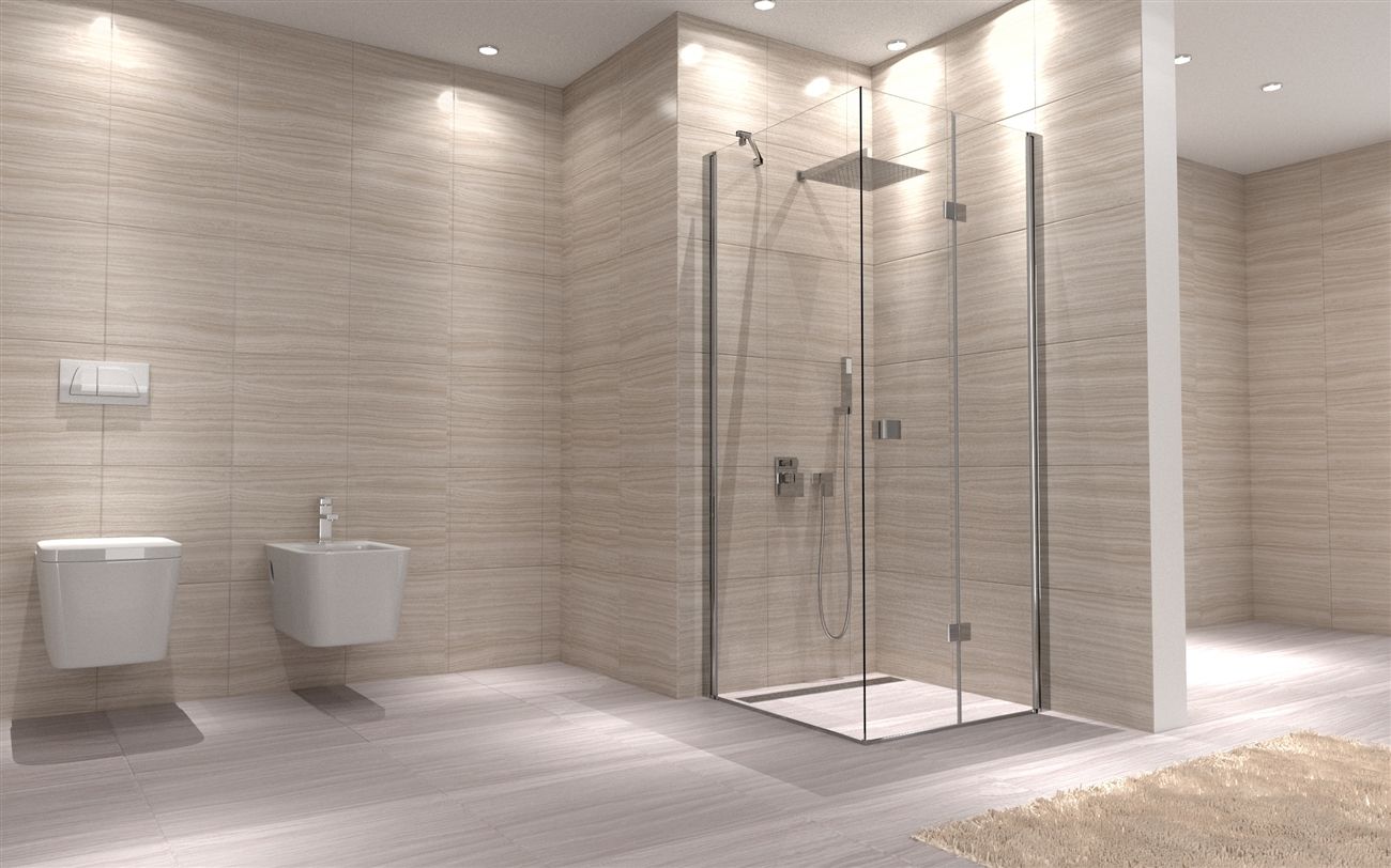 Cabina MY SPACE, perete fix si o usa Pliabila la perete, Easy Clean, dimensiune: 70x70x190 cm