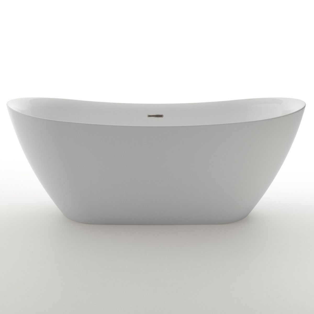 Cada de baie Kevin, Acril sanitar, alb lucios, 150, 160, 170 cm, izolare termica, freestanding