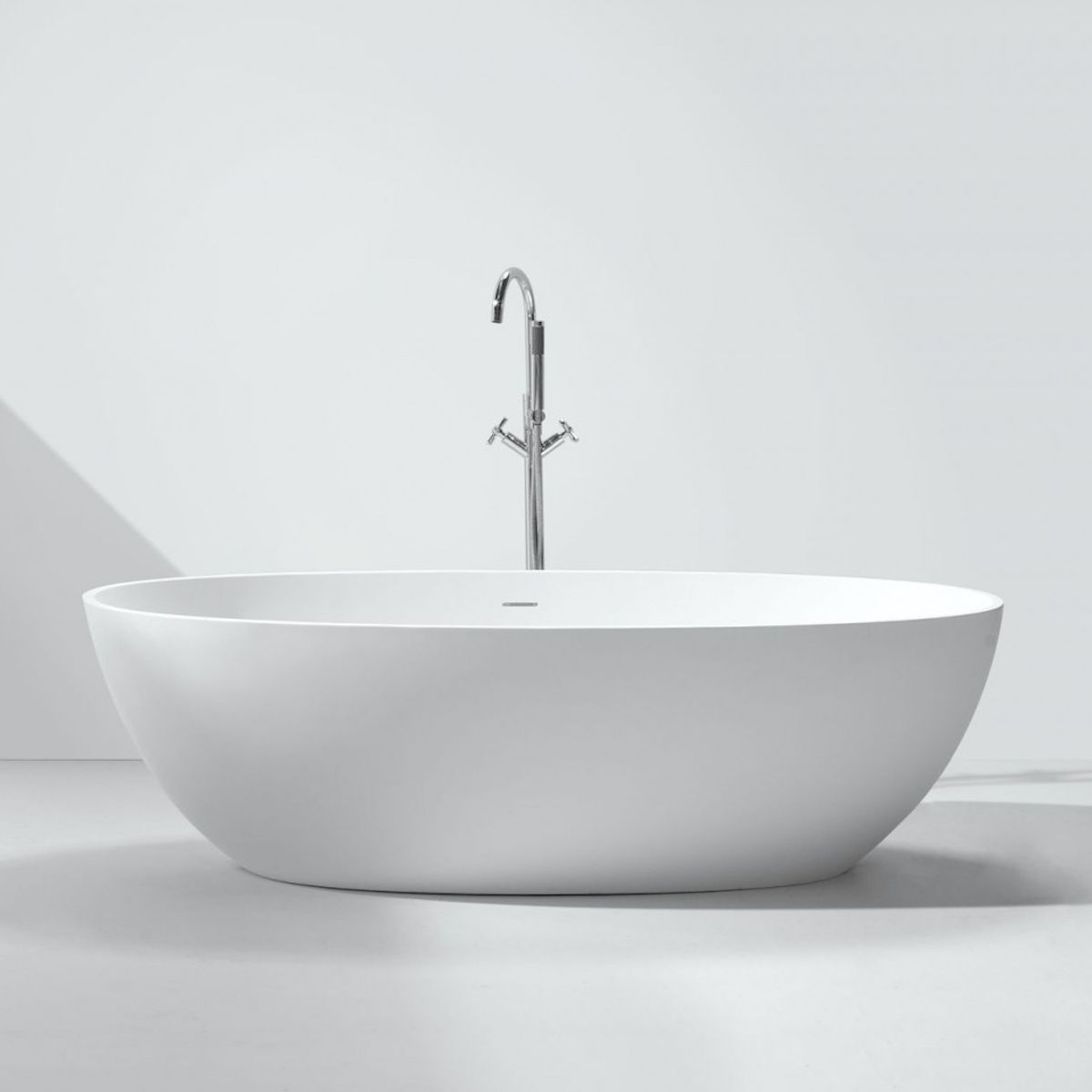 Cada de baie Lulu, Compozit Coroian, Alb, 170 sau 180 cm, Izolare termica, Freestanding