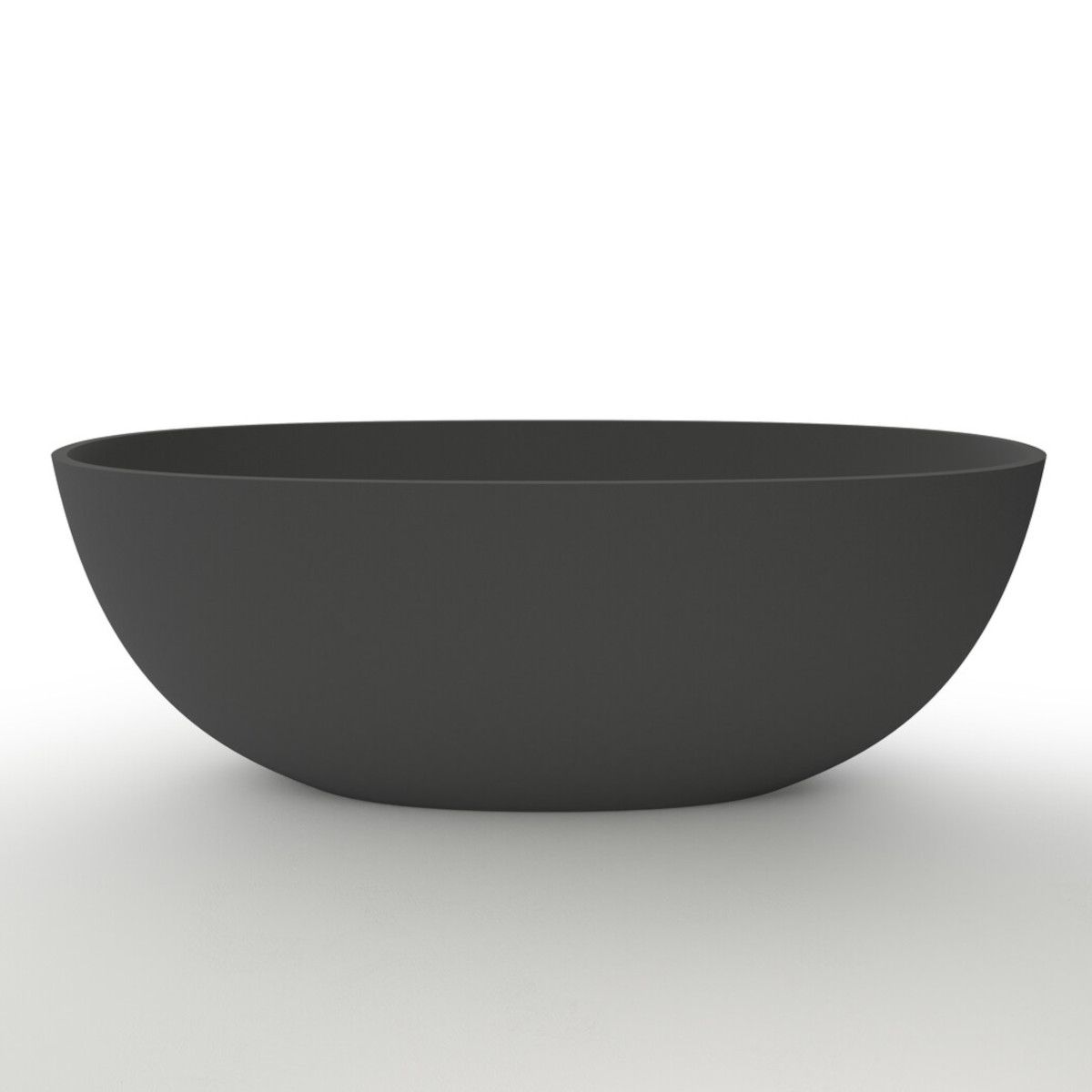 Cada de baie Lulu, Compozit Coroian, Negru Mat, 170 sau 180 cm, Izolare termica, Freestanding