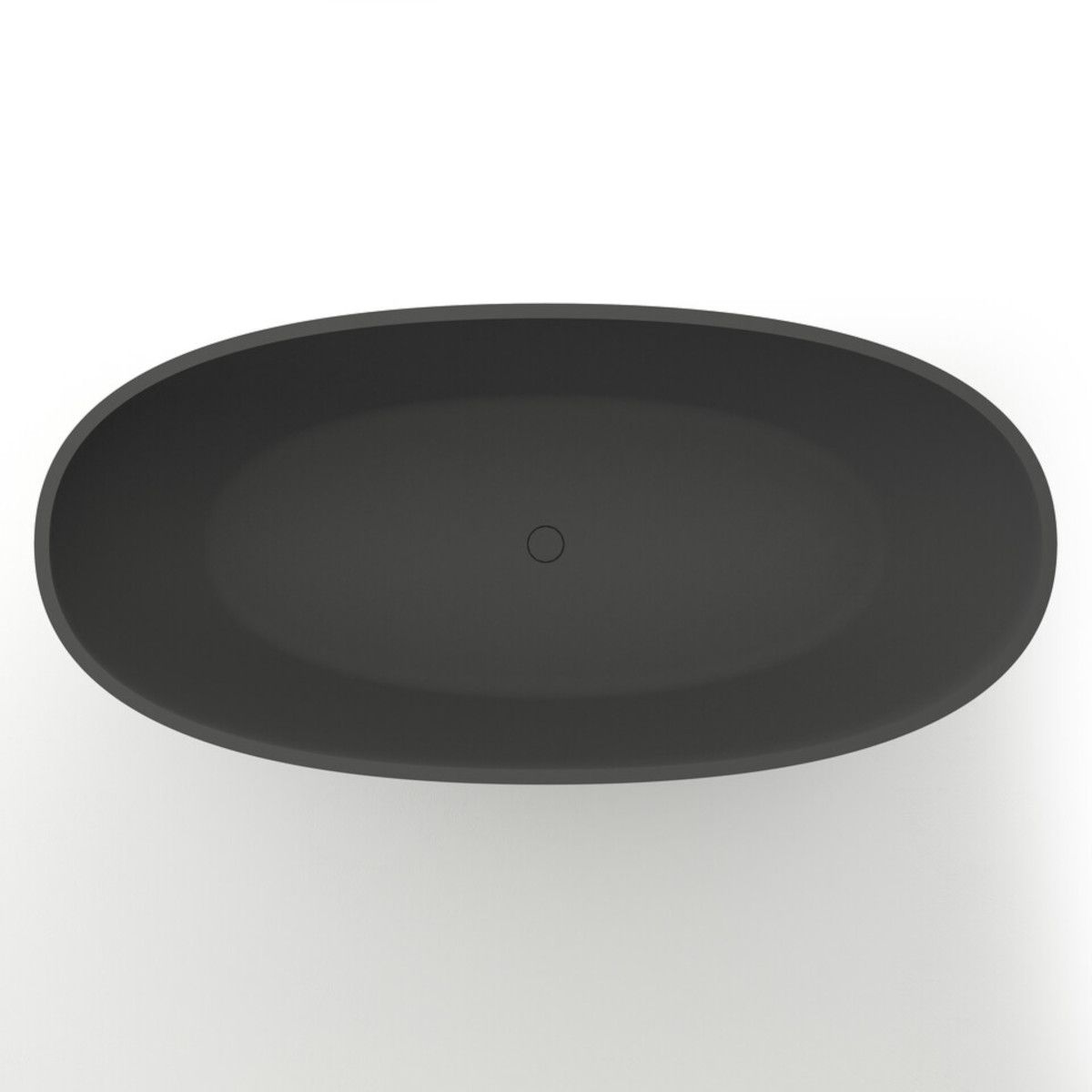 Cada de baie Lulu, Compozit Coroian, Negru Mat, 170 sau 180 cm, Izolare termica, Freestanding