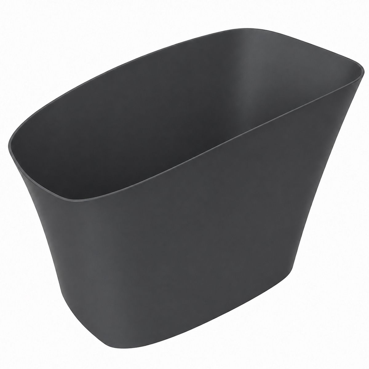 Cada tip japonez,compozit mineral, Antracit Mat, 120x58 cm, Izolare termica, ventil inclus, Freestanding, Sakura