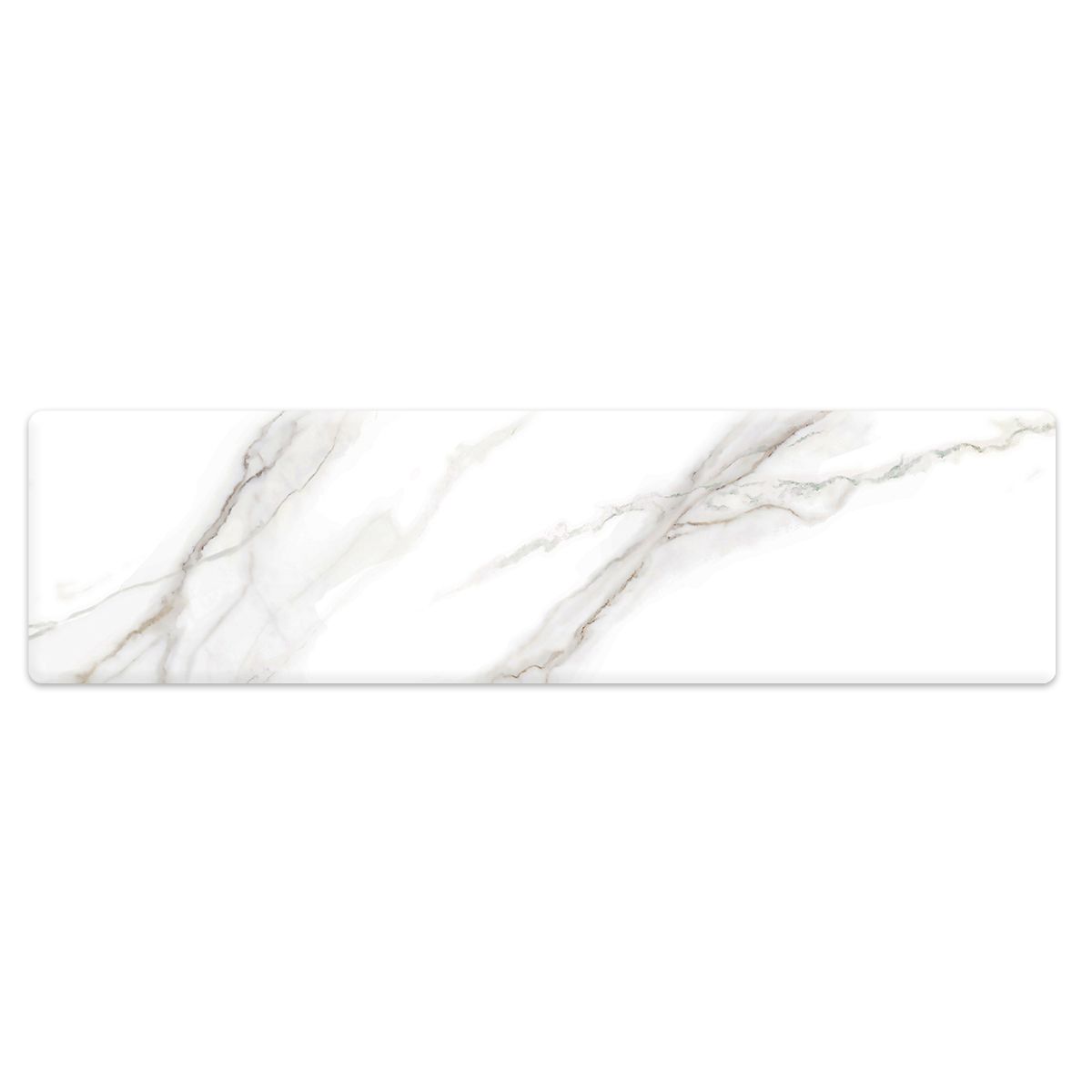 Cadita de dus, Alb Calacatta, finisaj Marble Mat, compozit mineral, dimensiuni 100-160x70-90 cm, decupabila, Antonio