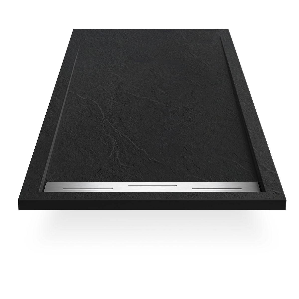 Cadita de dus, compozit mineral, dimensiuni 120x90 cm, inaltime 2.8 cm, decupabila, Negru, Gonzalo