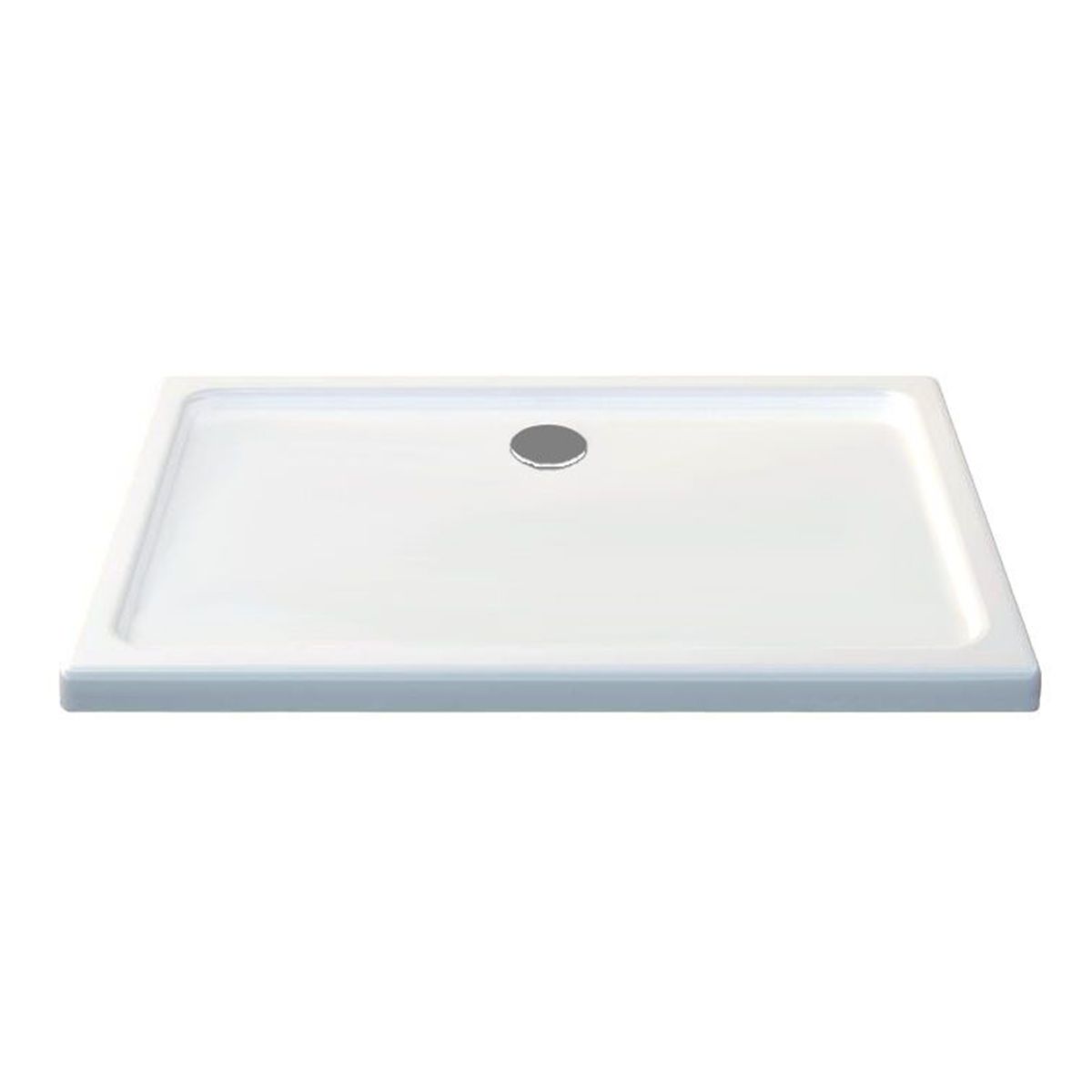 Cadita de dus EGO Arcadia, acril sanitar, forma dreptunghiulara, Alb, inaltime de 5 cm, dimensiuni 150 x 90 cm
