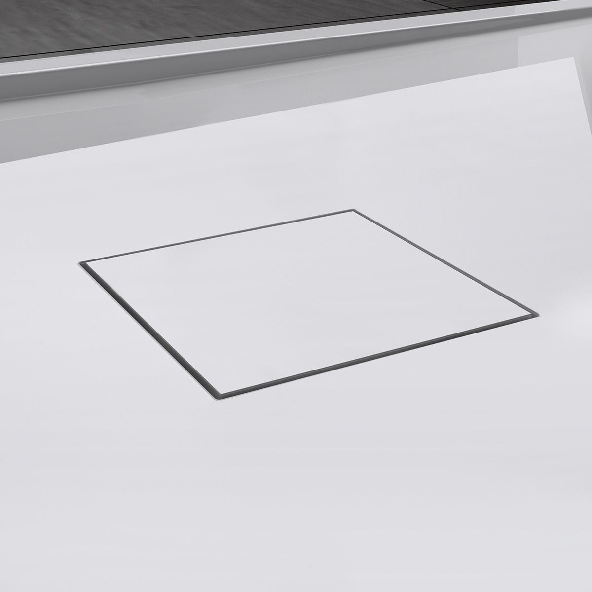 Cadita dus GEO8, compozit de marmura, rigola ascunsa, 5 cm inaltime, 80-90x120-140 cm