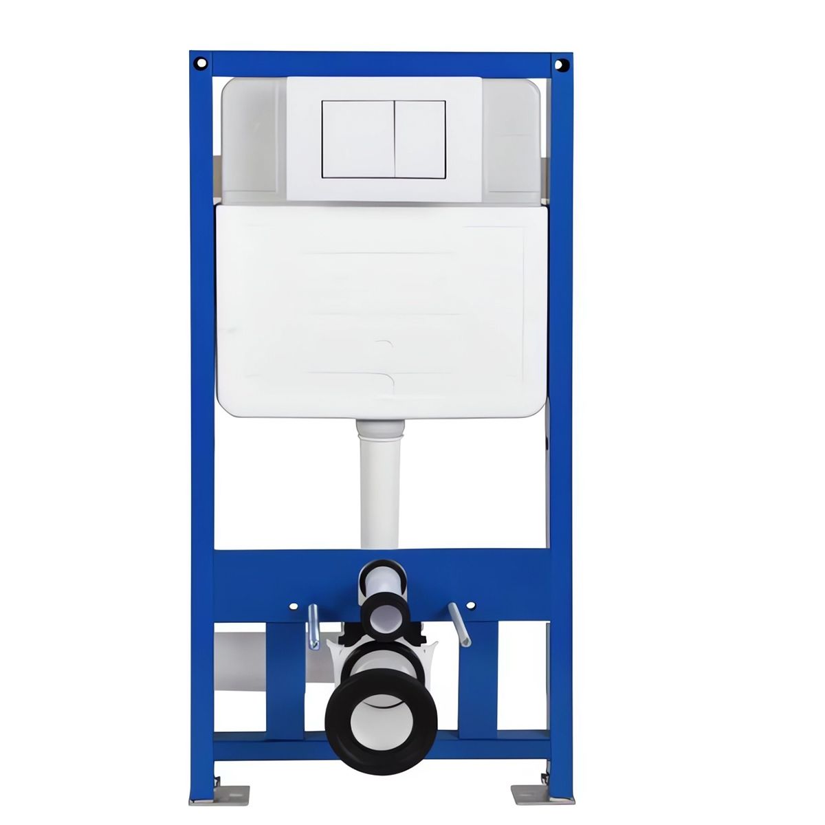Cadru cu rezervor incastrat, latime de 50 cm, capacitate 3/8 litri, clapeta de actionare din aluminiu auriu mat