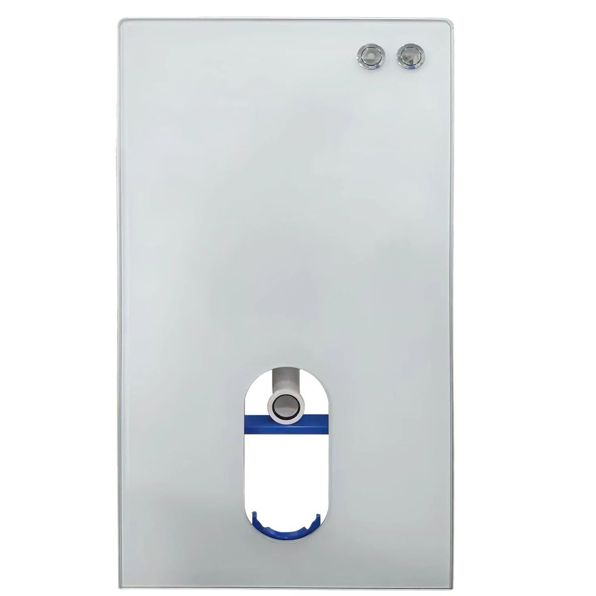 Cadru wc cu rezervor din sticla securizata alba, dimensiunea 50x103 cm , montaj pe podea, Ego-Lilium