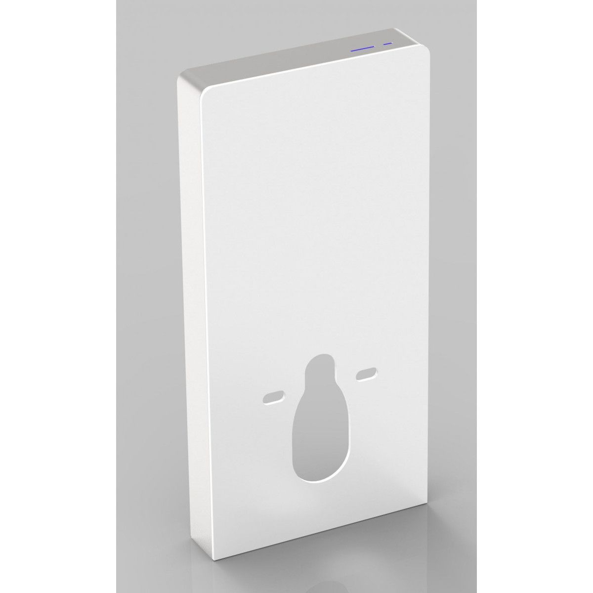 Cadru wc cu rezervor din sticla securizata alba, Senzor spalare, dimensiune 100x48 cm, montaj podea,Ego-Senna