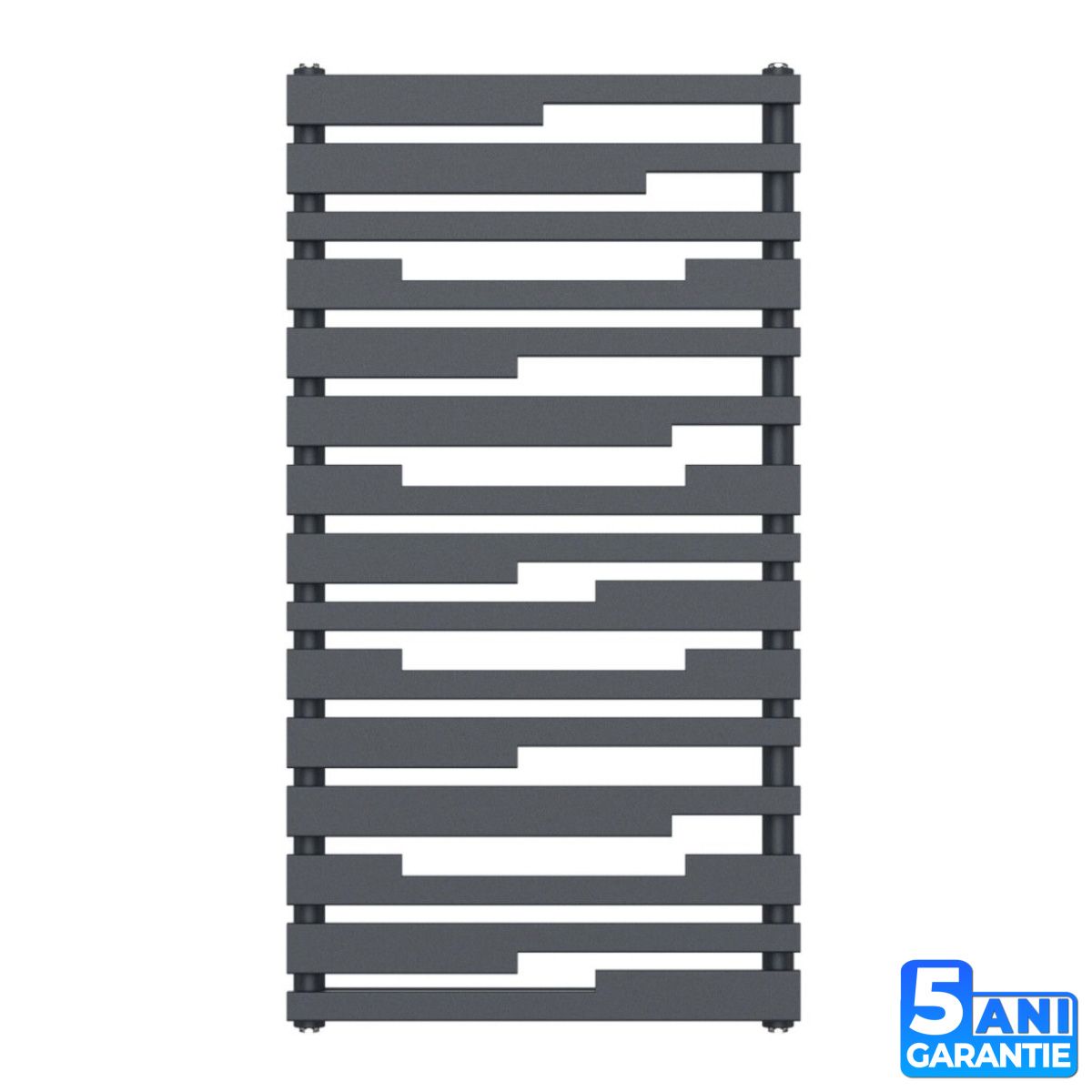Calorifer Antracit, 112x60 cm, 662 W, 15 elementi, radiator Portprosop din otel, Emir