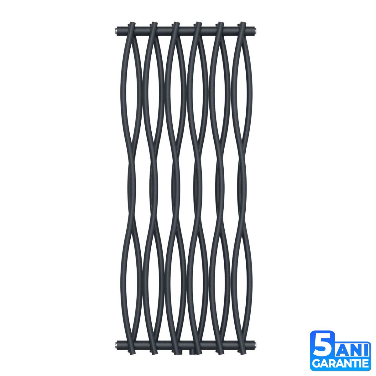 Calorifer Decorativ Antracit, 120x50 cm , 506 W, 12 elementi, otel, Baie sau camera, Emre