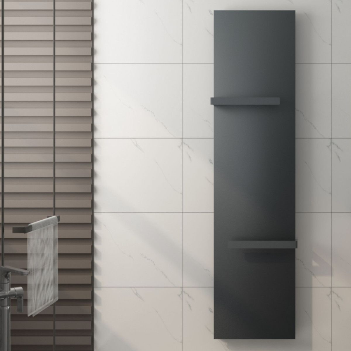 Calorifer Ego-Aphrodite, radiator Portprosop din otel, Antracit, 140-160-180 x 45 cm
