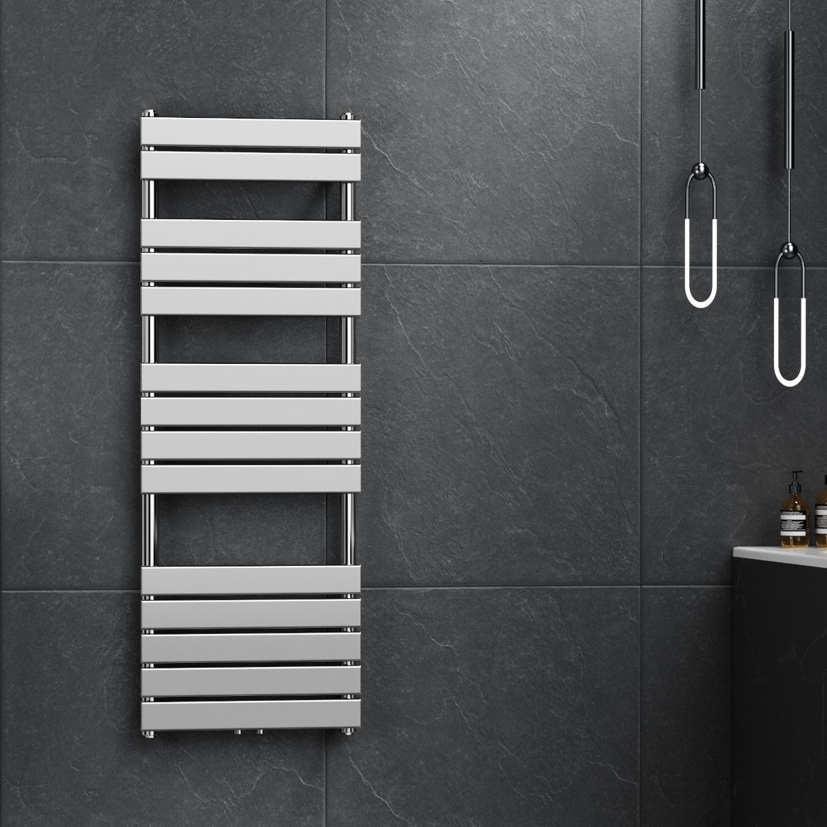 Calorifer EGO - Nadir, Crom, radiator Portprosop din otel,140-160-180 cm