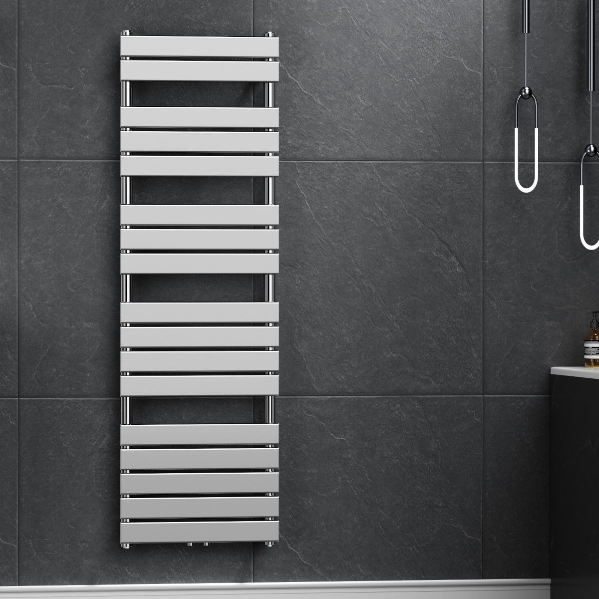 Calorifer EGO - Nadir, Crom, radiator Portprosop din otel,140-160-180 cm