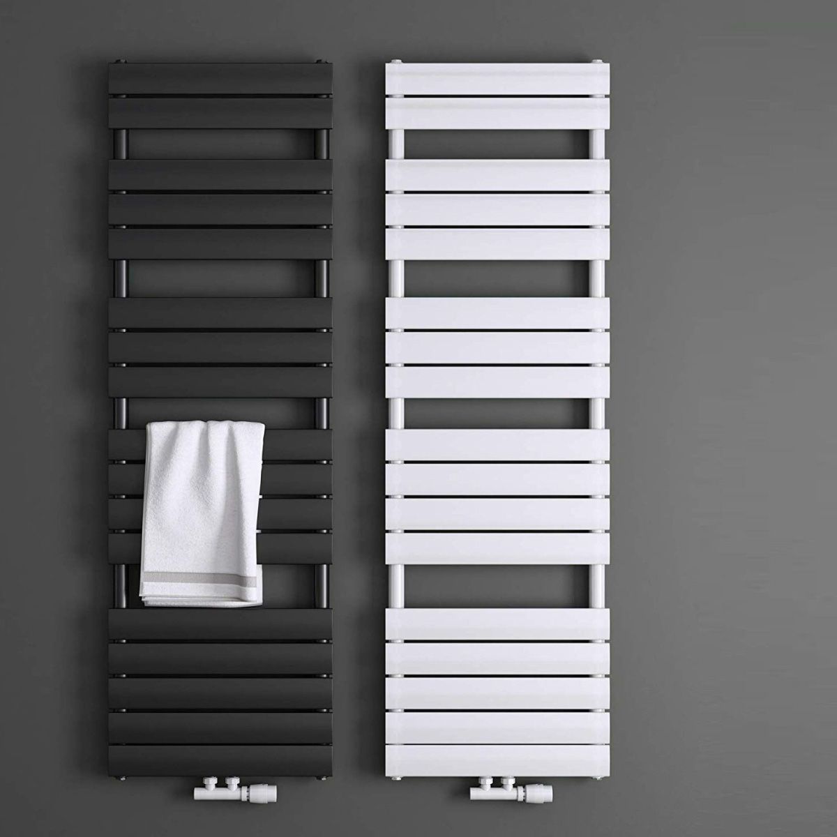 Calorifer EGO - Nadir, radiator Portprosop din otel, Alb sau Antracit, 100-120-140-160-180 cm