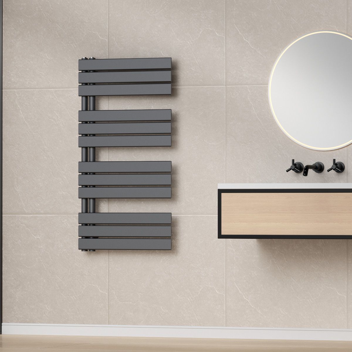 Calorifer EGO - Nasim, Radiator portprosop din otel, 3 culori disponibile, 115-140-164 cm, Design deosebit