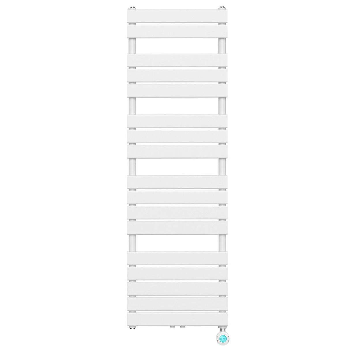 Calorifer electric cu termostat digital LCD din otel, programare saptamanala, Timer, Portprosop, 120-140-160x50 cm, Alb, Nadir