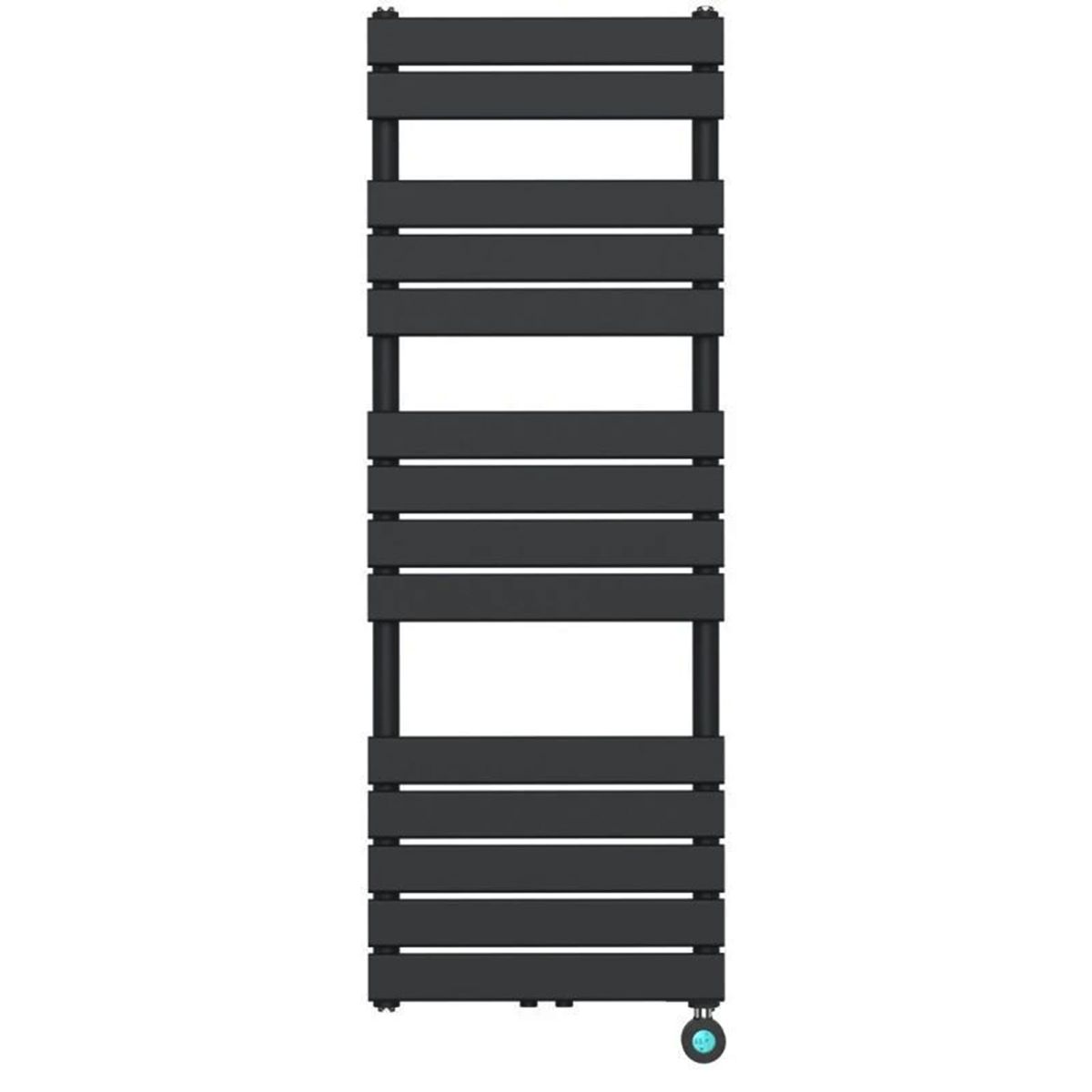 Calorifer electric din otel cu termostat digital LCD, Timer, Portprosop, Antracit, 120-140-160x50 cm, Nadir