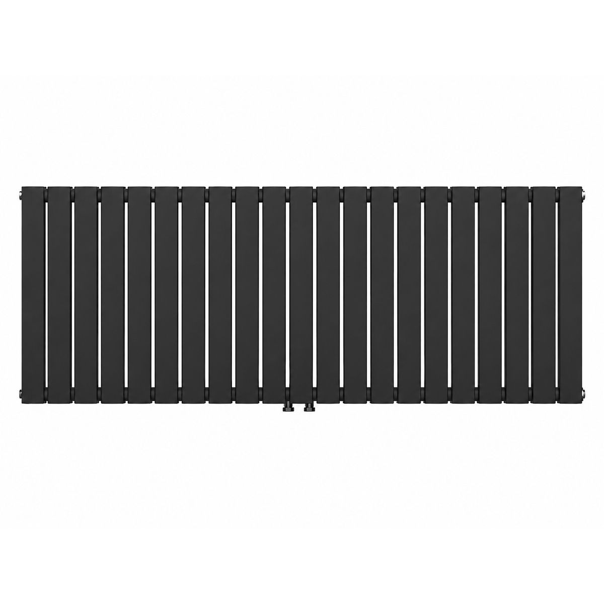 Calorifer, radiator Dublu din otel, 42 elementi, 2017 W, Negru Mat, 156x60 cm, Living sau Camera, Alesia