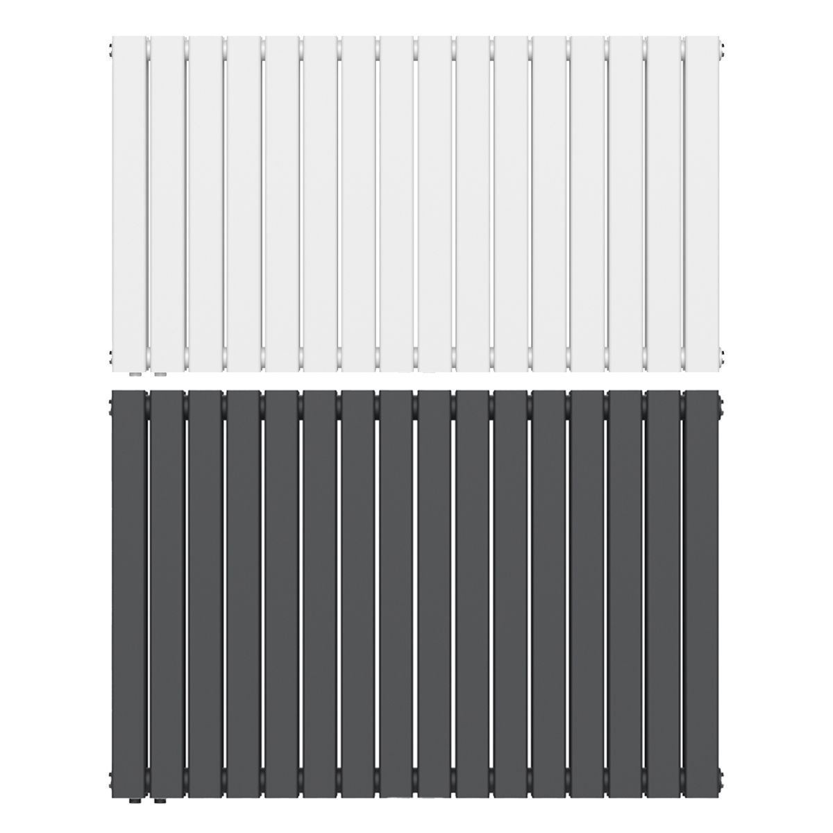 Calorifer, radiator Dublu din otel, Alb sau Antracit, 84, 107, 123 cm, Ego- Alesia, Living sau Camera