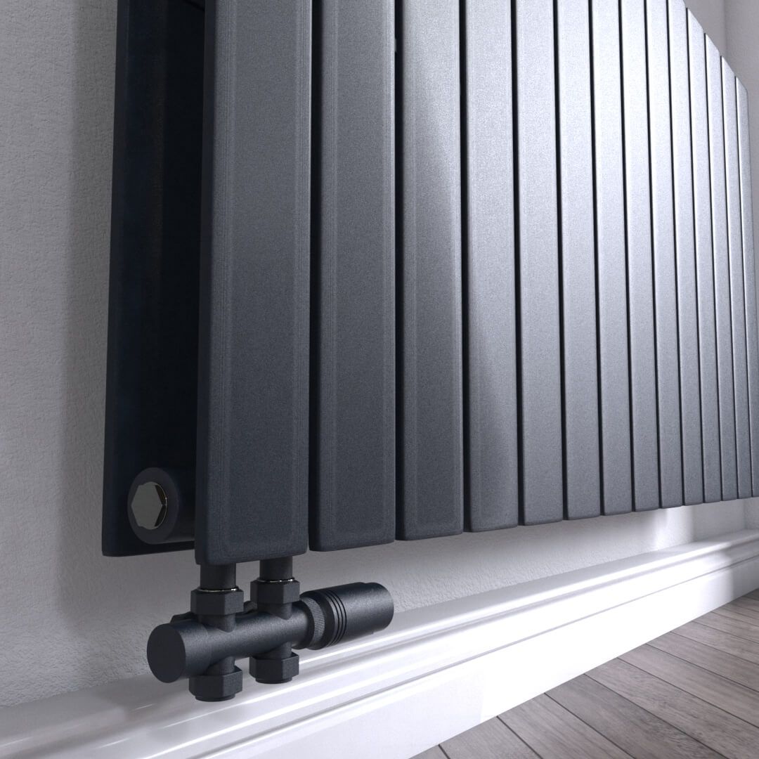 Calorifer, radiator Dublu din otel, Alb sau Antracit, 84, 107, 123 cm, Ego- Alesia, Living sau Camera