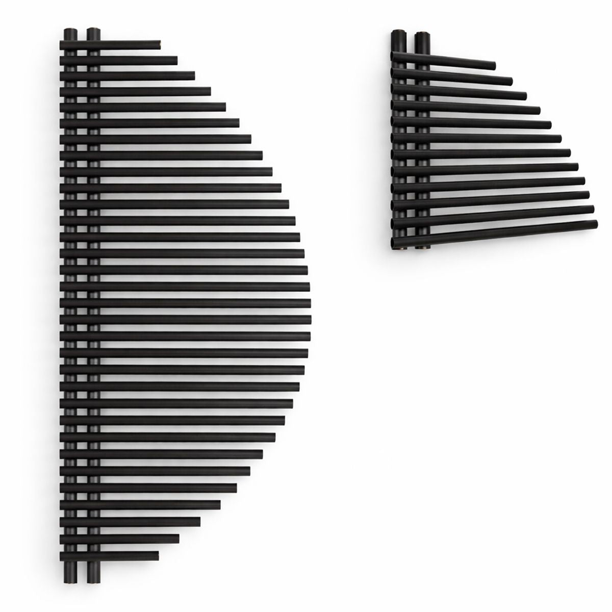 Calorifer, radiator, Portprosop din otel, 33 elementi, 585 W, 125x50 cm, Negru Mat, Brisa Blanca