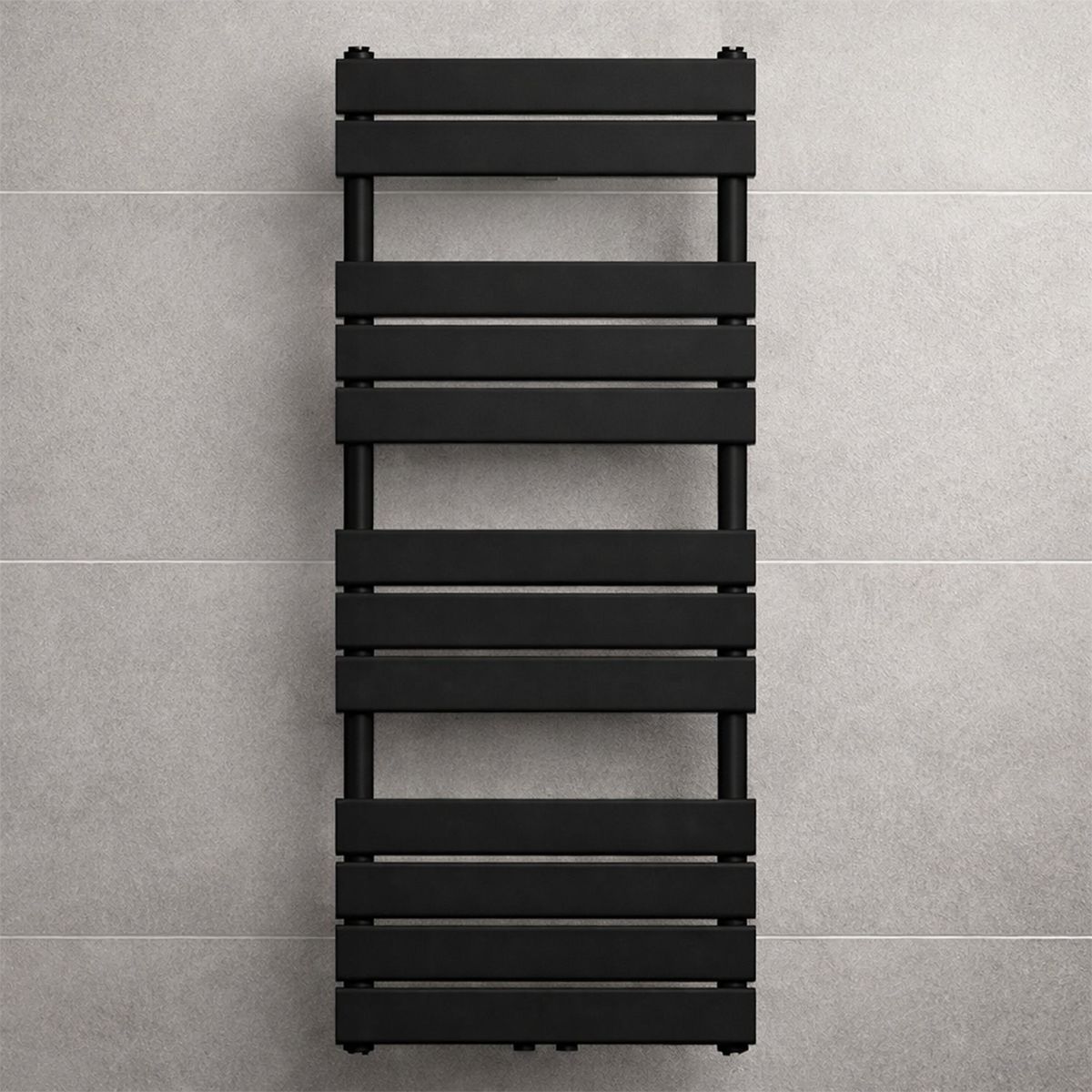 Calorifer, radiator Portprosop din otel, Negru Mat, Dimensiune: 120-140-160x50 cm, Nadir