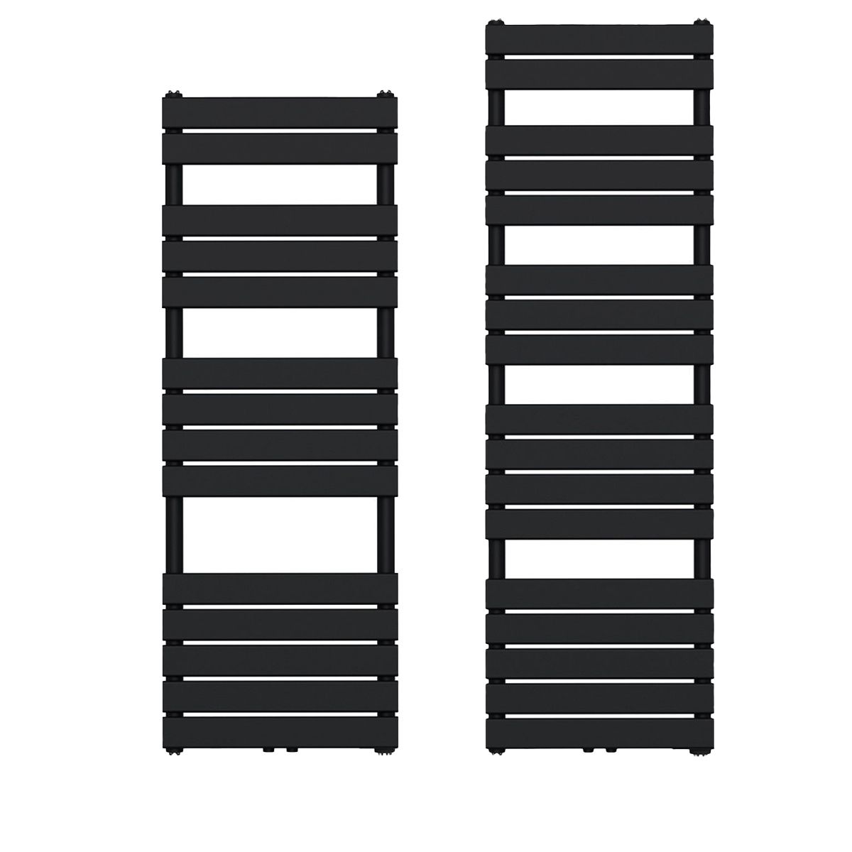 Calorifer, radiator Portprosop din otel, Negru Mat, Dimensiune: 120-140-160x50 cm, Nadir