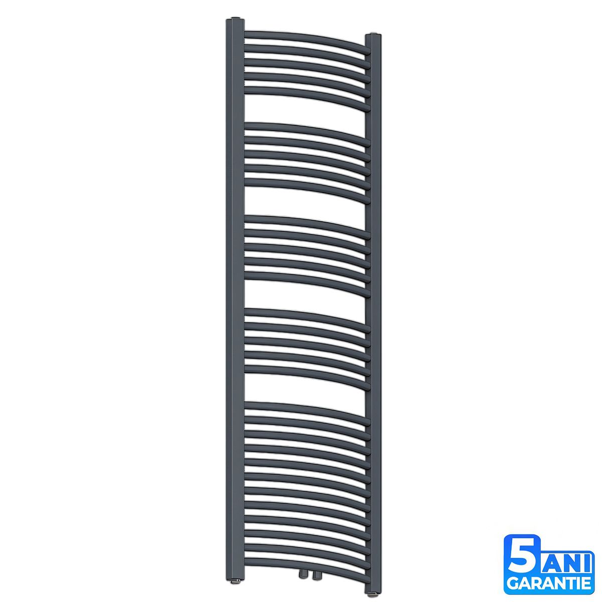 Calorifer, radiator Portprosop din otel,120-150-180x50 cm, Antracit, Design Curbat, Terma