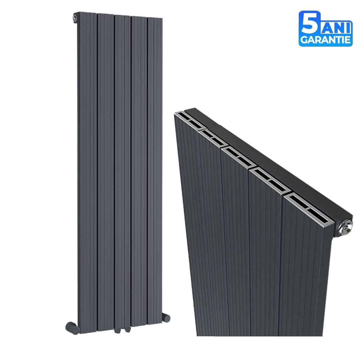 Calorifer vertical, aluminiu 180x47 cm, 978 W, 5 elementi, Antracit,  Armonico