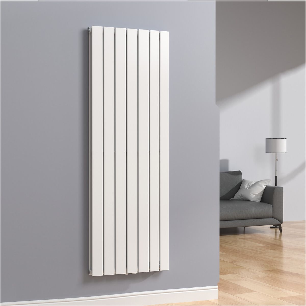 Calorifer vertical EGO - Kalifa, radiator din otel, Alb sau Antracit, dimensiuni la alegere