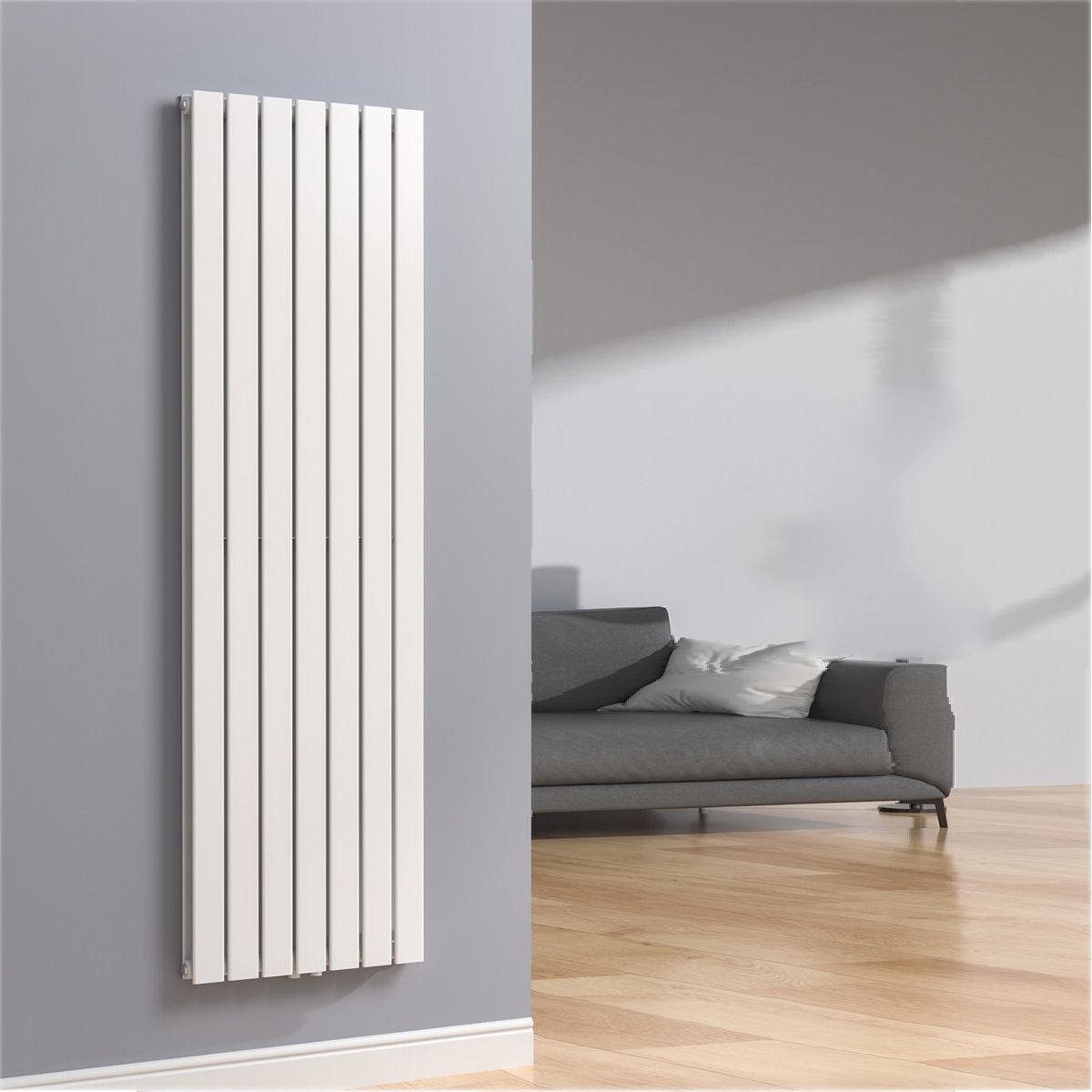 Calorifer vertical EGO - Kalifa, radiator din otel, Alb sau Antracit, dimensiuni la alegere