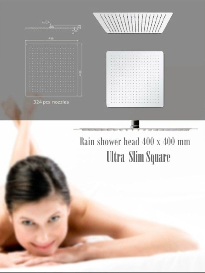 Cap de dus Ultra Slim Square, tip ploaie tropicala