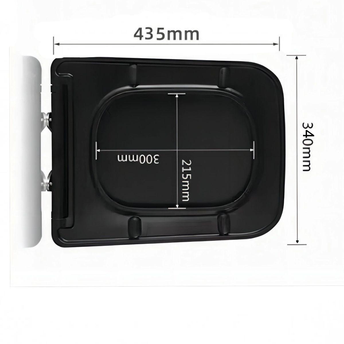 Capac Duroplast inchidere Soft-Close pentru vas wc Alfonso Negru Mat
