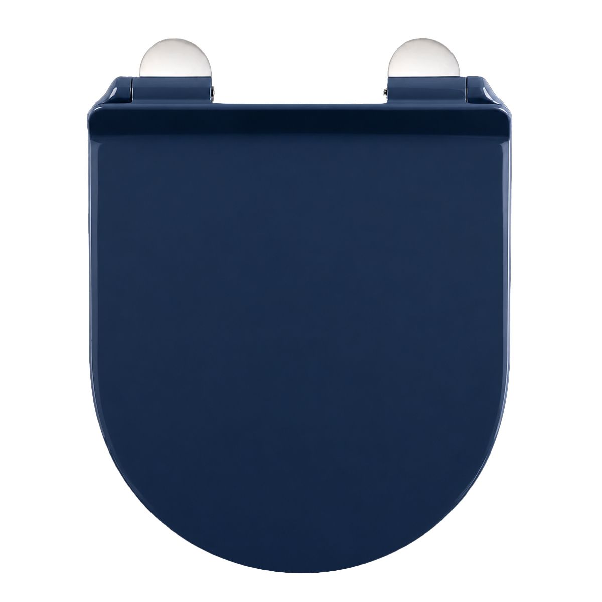 Capac Duroplast, inchidere Soft-Close si Sistem Quick release pentru vas wc Lazio Albastru Terrazo