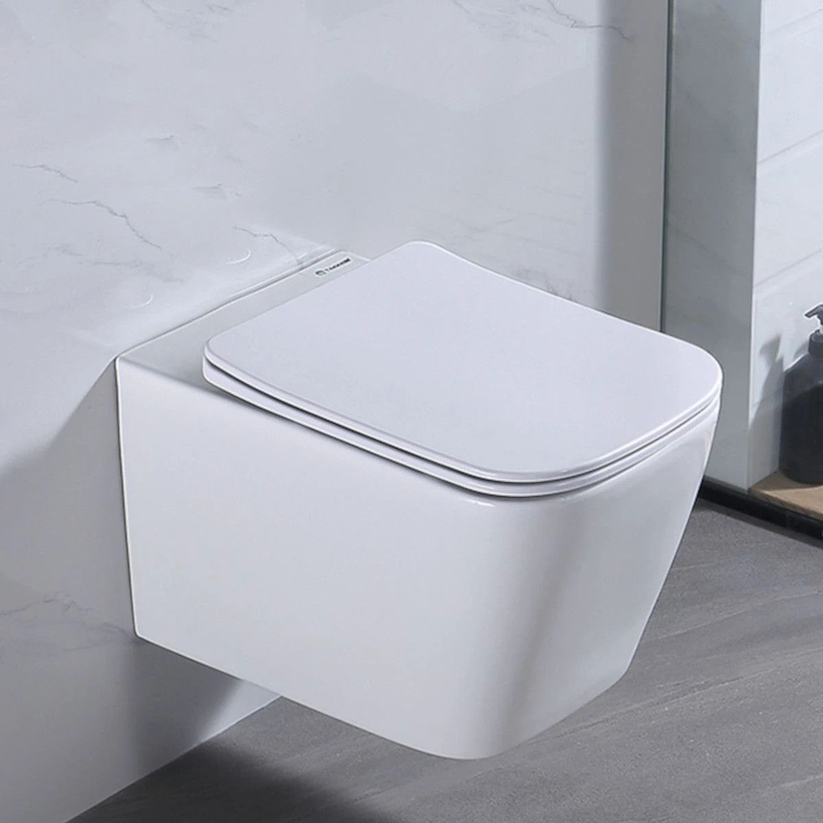 Capac slim Duroplast inchidere Soft-Close, distanta ajustabila, Quick Release, pentru vas wc Alfonso Alb