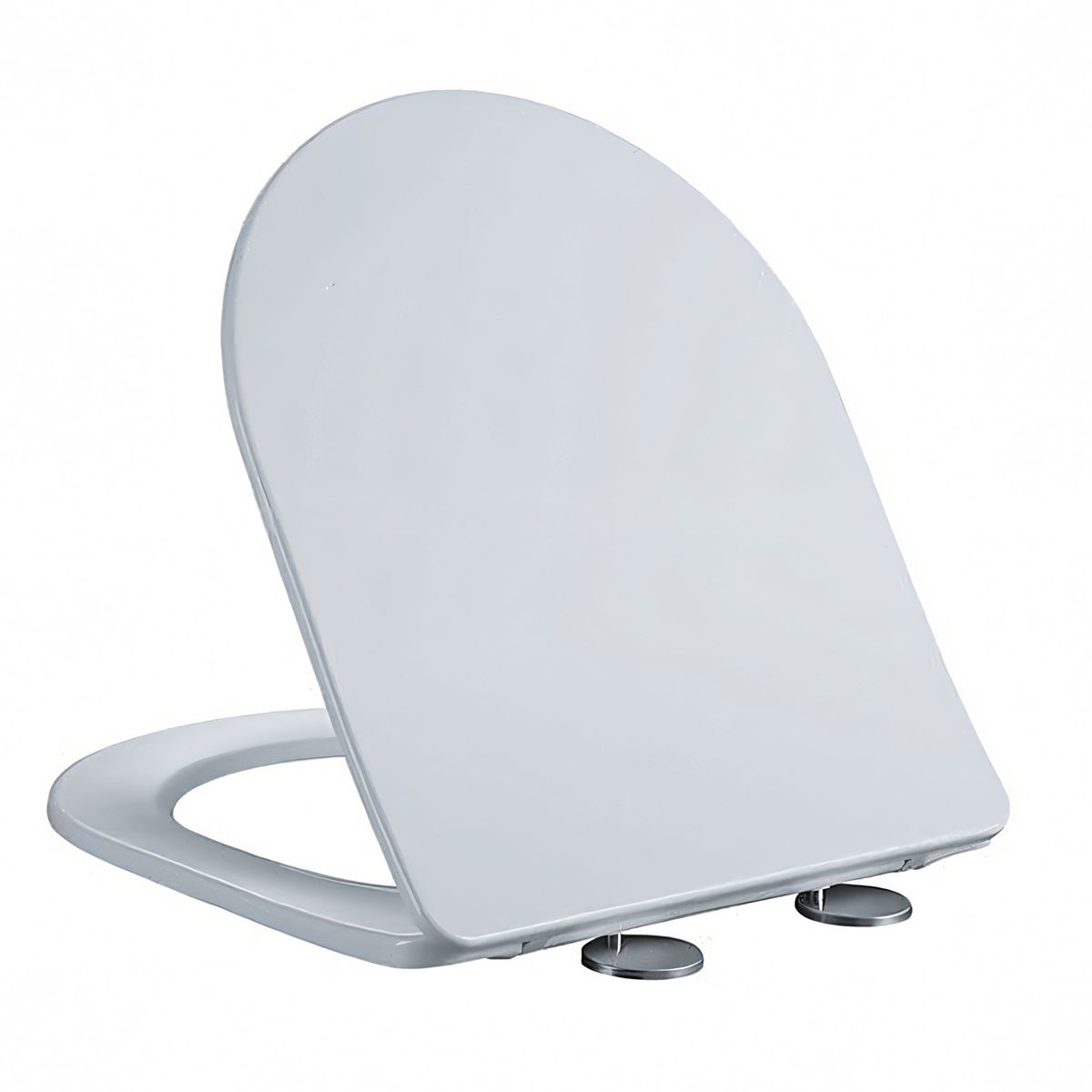 Capac slim Duroplast inchidere Soft-Close, distanta ajustabila, Quick Release, pentru vas wc Ben Alb