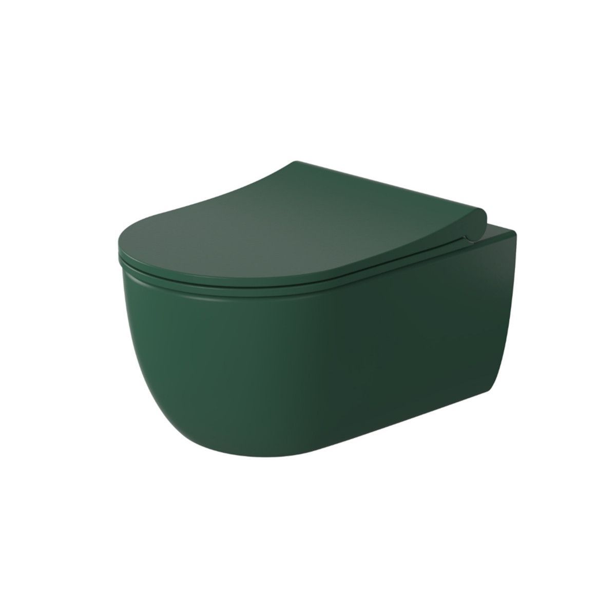 Capac WC Michael culoare Verde Model Slim Inchidere soft close