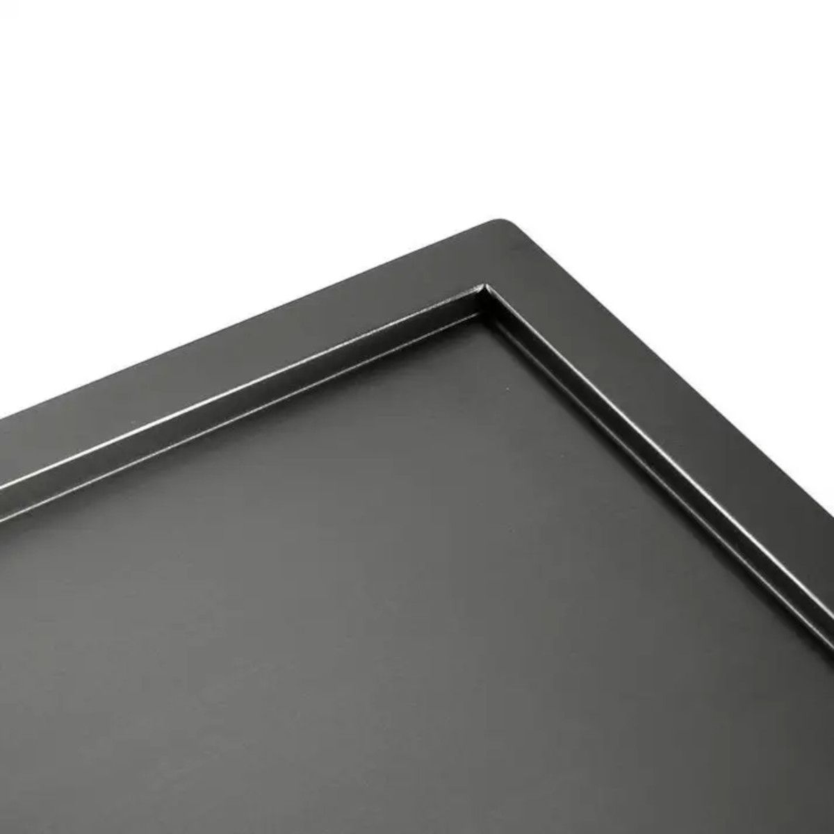Chiuveta Bucatarie, Statie Lucru, Acoperire Nano, 2 cuve, adancime 19 cm, otel inoxidabil, Gun Grey, 100x45 cm, Vania