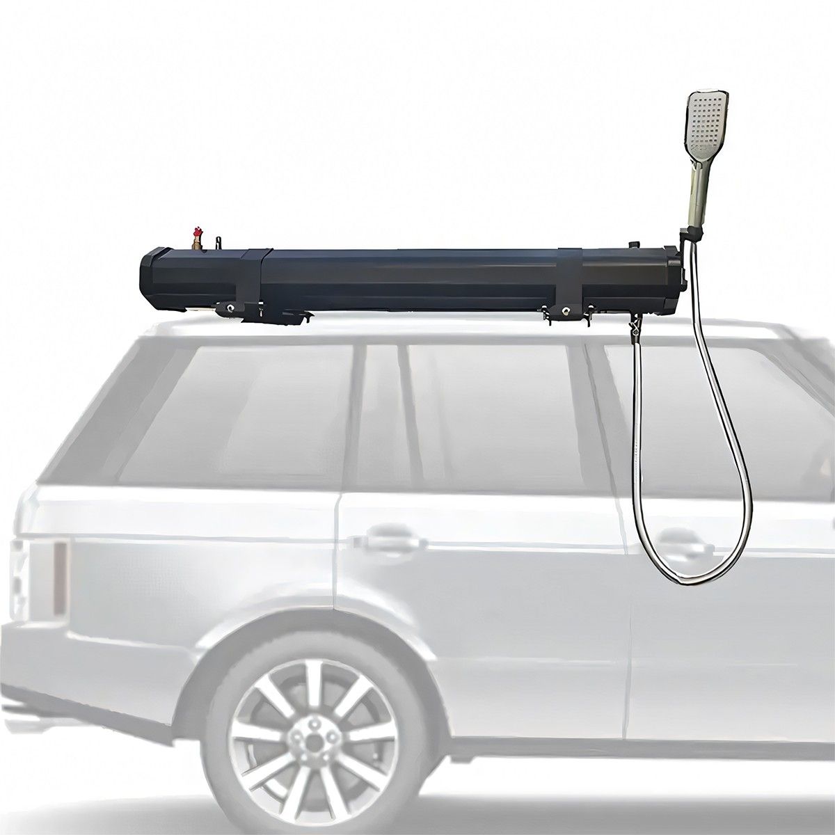 Dus solar Auto, Camping, Portabil, capacitate 30 litri, dus de mana si pistol off-road, Negru, Cordoba