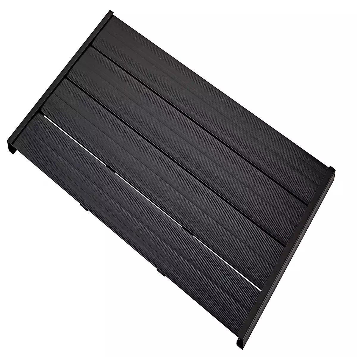 Dus solar pentru gradina si piscina, capacitate de 35 litri, cap de dus tip ploaie 15 cm, Negru-oglinda, Luce