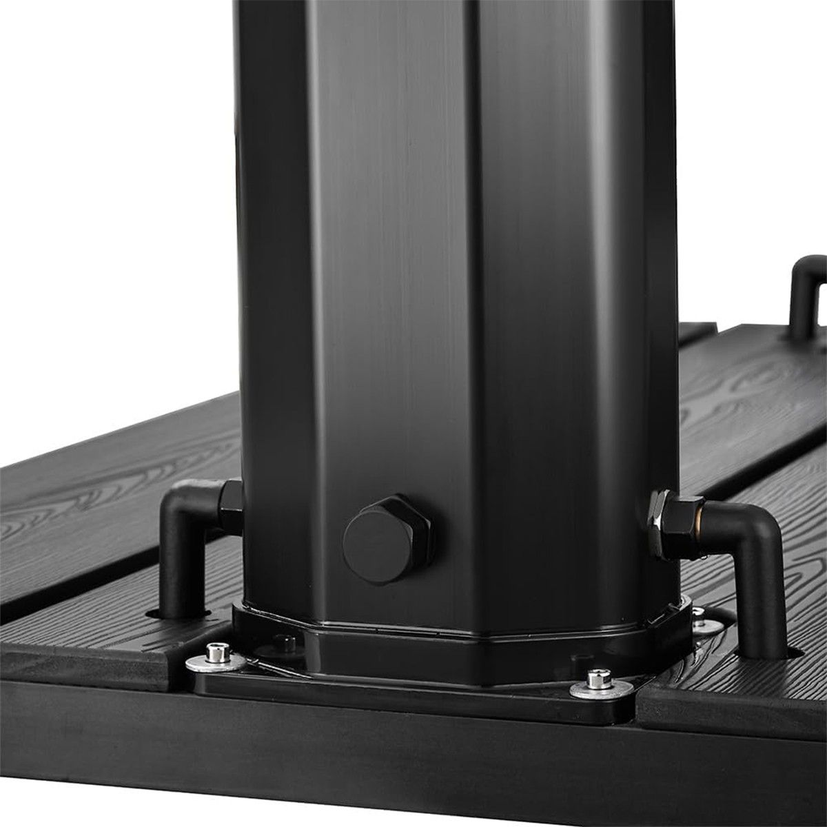 Dus solar pentru gradina si piscina, tip perdea capacitate de 40 L, WPS, Negru Mat, Viento