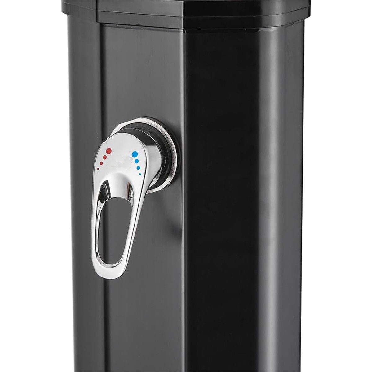Dus solar pentru gradina si piscina, tip perdea capacitate de 40 L, WPS, Negru Mat, Viento