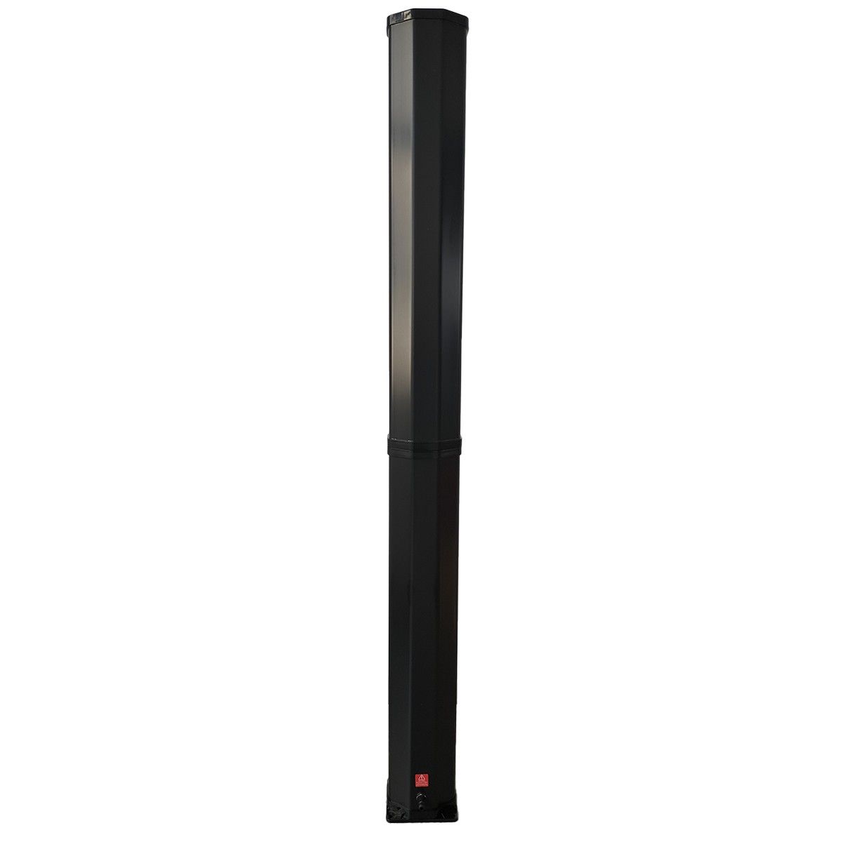 Dus solar, 60 Litri, robinet pentru picioare, dus de mana, termometru, cap de dus tip ploaie, PVC+ABS, Verde Negru, Alicante