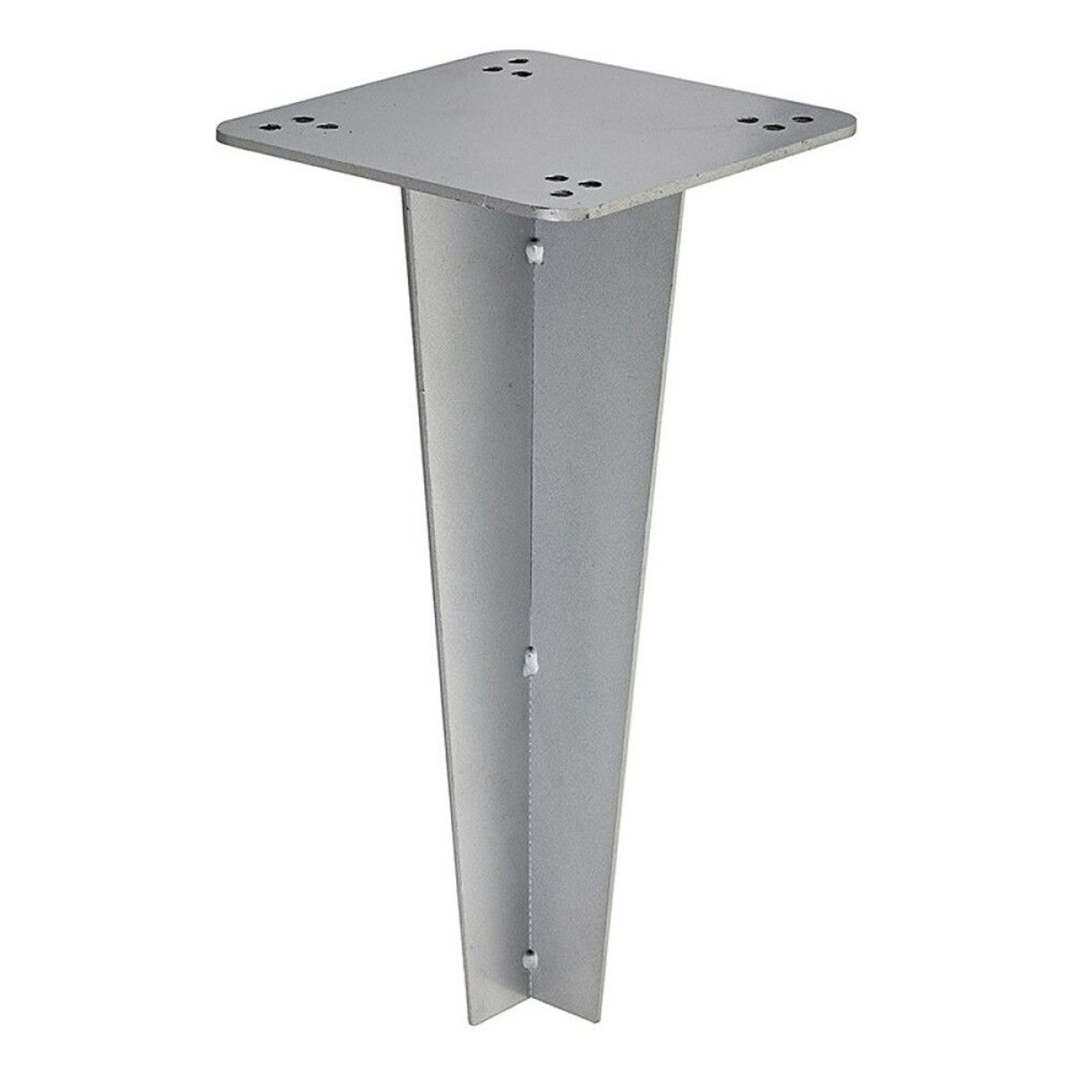 Element de fixare a dusului solar in pamant, otel, dimensiuni 20x20 cm, Natur