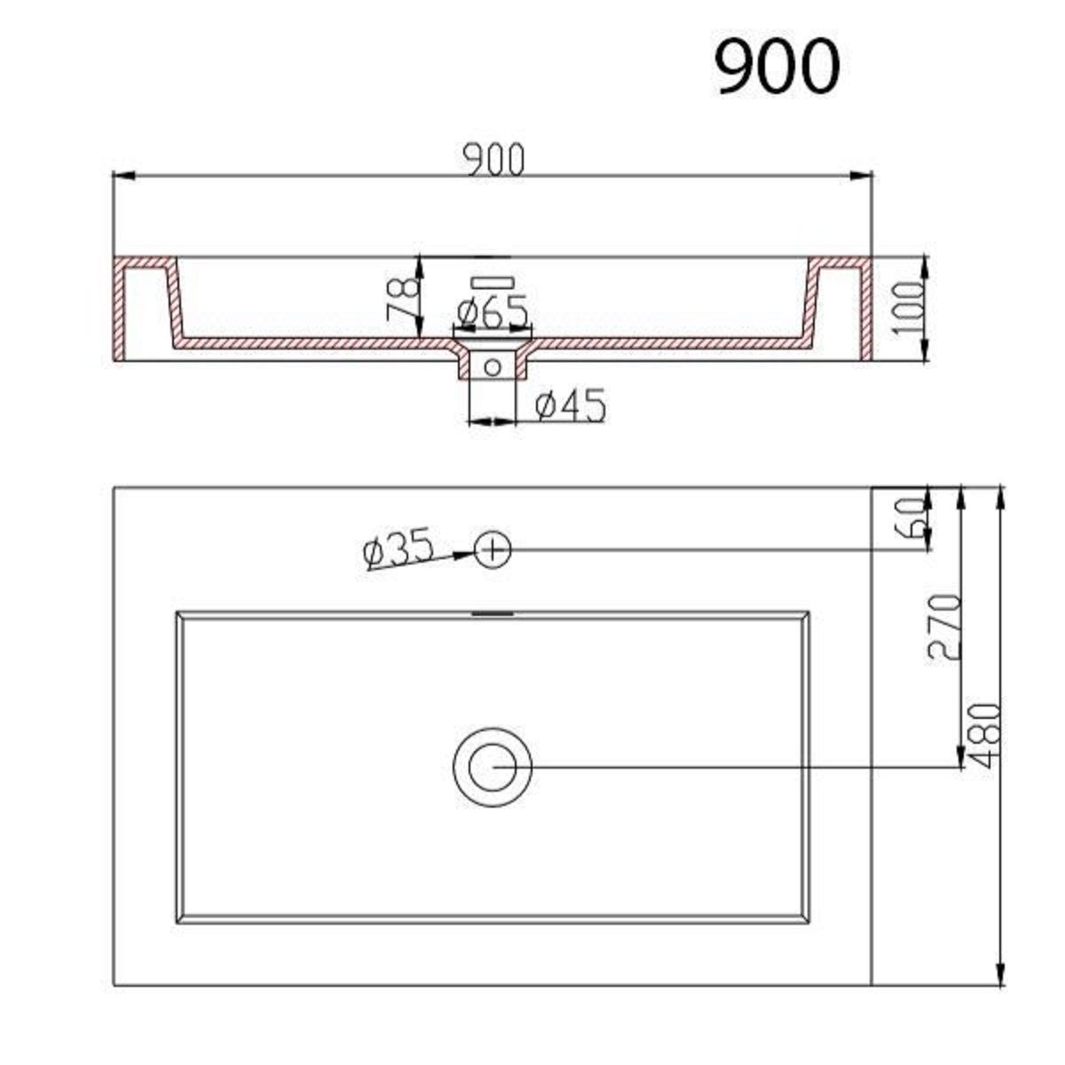Lavoar 18, Alb, lucios, montaj suspendat, semi-incastrat sau pe blat, dimensiuni: 60, 73, sau 90 cm, compozit marmura