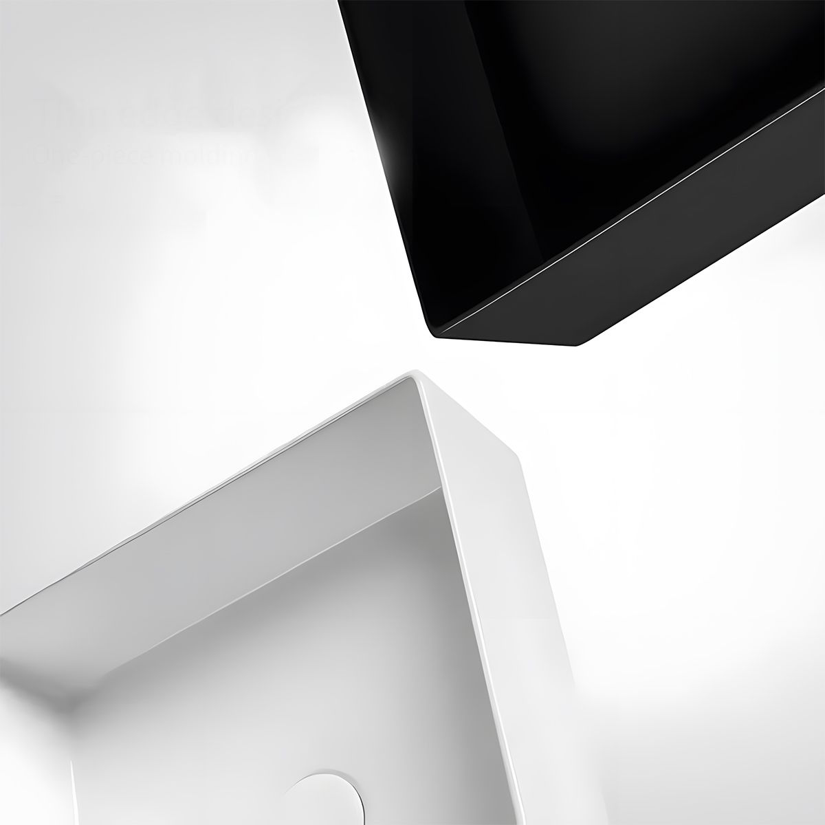 Lavoar, Alb Mat, ceramica sanitara, montaj pe blat 40x40 cm, Blanco