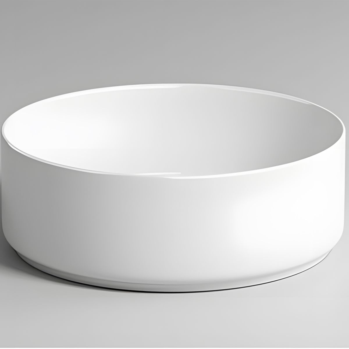 Lavoar, Alb Lucios, ceramica sanitara, montaj pe blat, diametru 42 cm, Linea